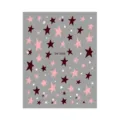 Nagelstickers ster ontwerp 3D roze bruine witte zelfklevende nageldecoratie DH-1088 - Roze
