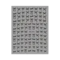 Zwarte strik nagelstickers 3D zelfklevende nagelkunst sticker vel voor manicure - DH-1070 / Zwart