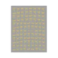 Gouden strik nagelsticker detail, prachtig folie strik ontwerp voor DIY manicure decor. - DH-1070 / Goud