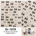 5D in reliëf zwarte witte strik nagelstickers parelketting nail art decoratie design - Dr-1878