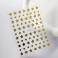 Gouden ster nagelsticker 3D zelfklevende decal voor manicure ontwerp, glanzende sterren patroon. - Goud