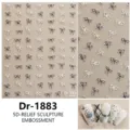 5D reliëf strik nagelstickers schattige zwart witte stip nagelkunst stickers Dr-1883 - Dr-1883