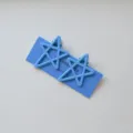 Pinzas de pelo de estrella azul, horquilla de pico de pato color caramelo para niñas. - 2 unidades/paquete / Azul