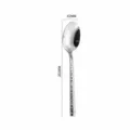 Cucchiaio in acciaio inossidabile martellato, cucchiaio da 202mm con manico strutturato. - Cucchiaio da Tavola / Acciaio 304 Lucidato a Specchio Alto
