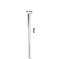 Bacchette in acciaio inossidabile 19cm di lunghezza 0.7cm larghezza per uso domestico. - Quadrato Completo / 19cm