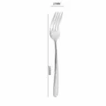 Forchetta da tavola in acciaio inossidabile con manico strutturato, lunghezza 210mm. - Forchetta da Tavola