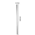 Bacchette in acciaio inox quadrate resistenti in metallo antiscivolo per cucina 23.5cm - Quadrato Completo / 23.5cm