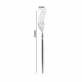 Elegante forchetta da tavola in acciaio inossidabile 304 con manico martellato chic. - Forchette da tavola martellate
