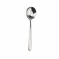 Cucchiaio da minestra in acciaio inossidabile lucidato, manico elegante, stoviglie. - Cucchiaio da Pranzo Rotondo Elegante