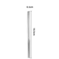 Bacchette quadrate in acciaio inox 304 variante, 18.5 cm di lunghezza con dimensioni. - Semi Quadrato / 19cm