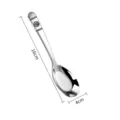 Cucchiaio da tavola in Acciaio Inox Stile Cinese per Zuppa Lungo 16cm x 4cm. - Carattere cinese "Fu" (fortuna) / Taglia M