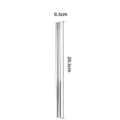 Bacchette in acciaio inossidabile quadrate metallo 20.5cm stoviglie cucina domestica. - Semi Quadrato / 21cm
