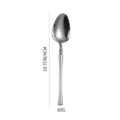 Cucchiaio da tavola in acciaio inossidabile con manico elegante, 19.7cm posate cucina - Cucchiaio da Pranzo Stile Spesso