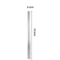 bacchette in acciaio inox 304 metallo quadrato antiscivolo cucina stoviglie 18.5cm - Sei anelli / 19cm
