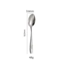 Cuillère à dîner en acier inoxydable avec poignée diamant, longueur 18.3mm, coutellerie. - Cuillère à Dessert (Acier 304)