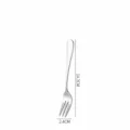Tenedor de postre de acero inoxidable con mango largo ergonómico, cubierto elegante y práctico. - Tenedor N° 4