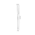 Couteau à Steak en Acier Inoxydable Manche Fin Vaisselle 16.5cm Cuisine Durable. - Couteau à Beurre Style Épais