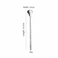 Stainless steel hammered dessert spoon, elegant kitchen tableware for home and restaurant. - Mixing Spoon (304 Steel Mirror)