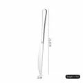 Cuchillo de cena de acero inoxidable cuchillo de carne mango largo vajilla cocina pieza - Cuchillo de Mesa