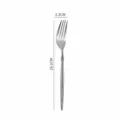 tenedor de cena de acero inoxidable 304 elegante diseno de ballet diamante martillado 19.2cm - Tenedor de postre liso