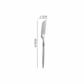 Cuchillo de mantequilla de acero inoxidable cubierto elegante cocina comedor 14.8cm - Cuchillo para mantequilla liso