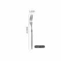Tenedor para fruta de acero inoxidable, fino tenedor de postre de 13.9cm para la mesa. - Tenedor de Frutas Liso