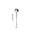 Variante de cuillère en acier inoxydable, design élégant, vaisselle durable pour table. - Petite Cuillère Ronde Style Épais