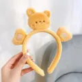 Linda diadema de oso de peluche de dibujos animados para niños y mujeres, accesorio suave. - Diadema Oso