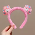 Roze pluche kattenpoot haarband, schattig dierenoor haaraccessoire voor dames en meisjes dagelijks. - Rozerood