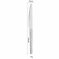 Coltello da tavola in acciaio inox 304 con manico martellato, elegante e resistente. - Coltello da Tavola