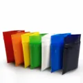 Bolsas zip PE de colores bolsitas de plástico translúcido para almacenamiento 100pcs - 14 Seda 12x17cm (Paquete de 100 pzas) / Negro