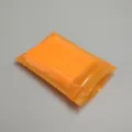 Bolsa de cierre hermético PE translúcida naranja, bolsa de plástico para joyas - 20 Seda 5x8cm (Paquete de 100 pzas) / Naranja