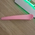 Grande pinza de pelo de pico de pato rosa superficie mate abrazadera de estilo profesional - 12cm / Rosa