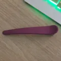 Pinza de pico de pato morada grande, acabado mate accesorio de peluquería profesional. - 12cm / Púrpura