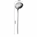 cucchiaio scanalato in acciaio inox 304 motivo martello manico lungo zuppa 300mm - Colino con Manico Lungo da 8 cm (Inoltrato)