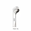Schiumarola in acciaio inossidabile manico martellato, mestolo da zuppa, 210mm - Schiumarola da 7 cm
