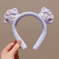 Paarse pluche berenpoot haarband schattig dier hoofddeksel cartoon haaraccessoire - Paars