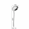 Cucchiaio schiumarola martellato in acciaio inox, manico lungo per pentola calda, utensile cucina - Colino con Manico Corto da 6 cm (Inoltrato)