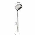 304 Acciaio Inossidabile Martellato Cucchiaio Fessurato Cucina Mestolo Zuppa Filtro - Schiumarola 8cm