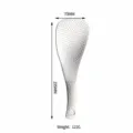 Pelle a riz en acier inoxydable avec motif martele outil de cuisine 70x195mm - Cuillère à Riz Martelée de Luxe