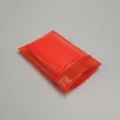 Red PE self-sealing zipper bag for jewelry storage and small items packaging, translucent design. - 10 Silk 8x12cm (100 Pcs Pack) / Red