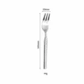 Tenedor de cena de acero inoxidable martillado, elegante pieza de cubierto europeo. - Tenedor de Té