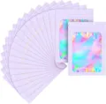 Buste in alluminio con finestra olografica richiudibili confezione per gioielli. - 6*10cm-Confezione da 100 / Viola