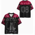 Men's casual 3D digital print V-neck short sleeve t-shirt with unique graphic design. - XXS / Tops / Black and Red Color Block (XT08-AL3-DXTX-12)