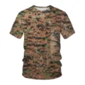 Men summer short sleeve t-shirt casual digital camo round neck loose fit top apparel - 6XL / Tops / SLX2126