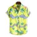 Herren Sommer Hawaii Kurzarmhemd mit Palme 3D Druck tropisch Urlaub Freizeit Top modisch - Rx-cs-470-17 / S
