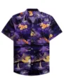 Men's short sleeve Hawaiian shirt with tropical sunset beach and floral print for summer. - S / Tops / Tropical Sunset