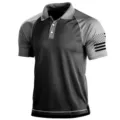 Men's Outdoor Tactical Polo Shirt Short Sleeve Breathable Summer Sports Sportwear - 3XL / Tops / Gray (DPL-灰色)