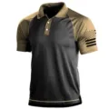 Men's tactical short sleeve polo shirt casual outdoor sports breathable summer top - 3XL / Tops / Tan (DPL-图片色)