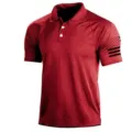 Mens tactical polo shirt summer short sleeve outdoor sports golf top casual red clothing - 3XL / Tops / Dark Red (HJ-1225-J28)